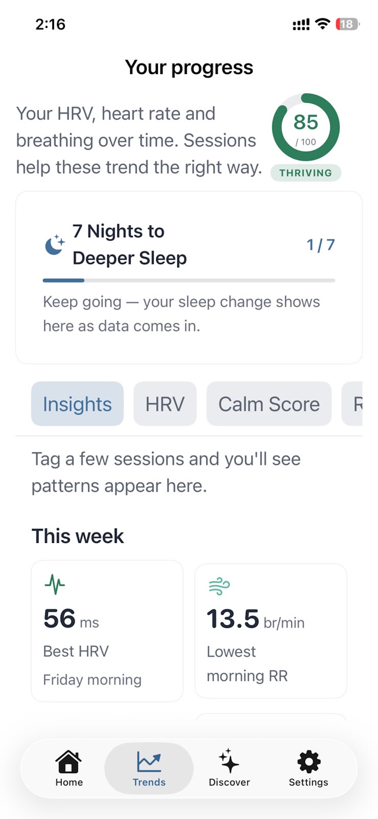 Sereze app screenshot